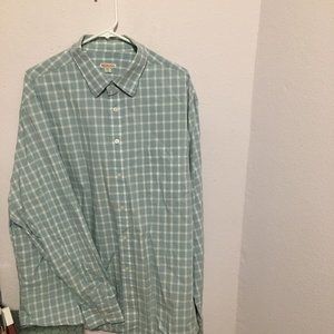 Light blue plaid XXL Merona button down shirt